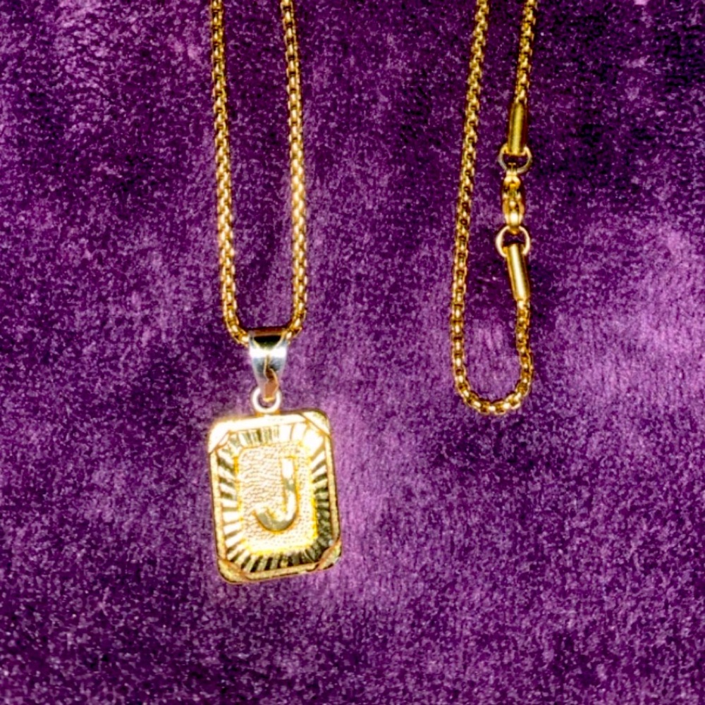 Letter J necklace